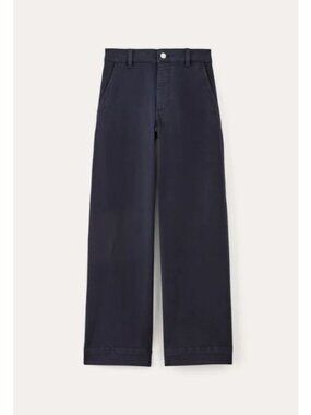 Everlane The Utility Wide Leg Pant Navy Blue Size 12R NWT
